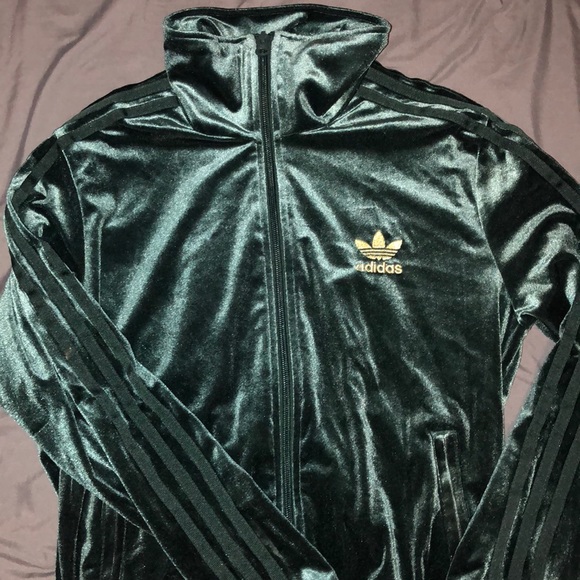 green velvet adidas hoodie